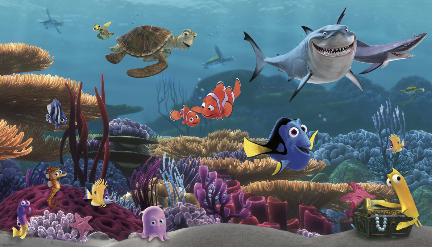 York Wallcoverings Walt Disney Kids II Finding Nemo Wall Mural ...